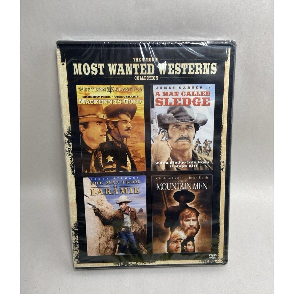 The 4-Movie Most Wanted Westerns Collection DVD, 2013, 2-Disc Set Sealed